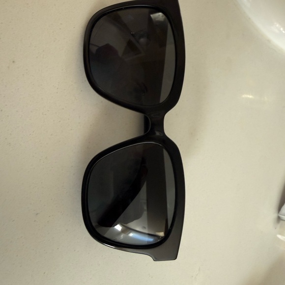 YSL Yves Saint Laurent Black and Gold Sunglasses - Picture 3 of 11